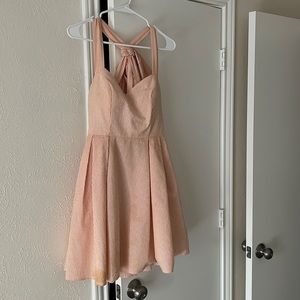 Seersucker bow dresss